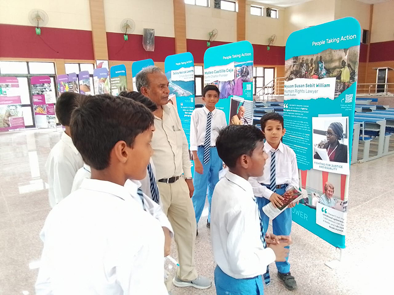 SOHA exhibition held at Acharya Tulsi Bal Sarvodaya Vidyalaya, Chatarpur